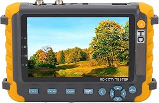 CCTV Tester, 5 inch 8MP Portable Security IP Camera Tester, AHD TVI CVI Coaxial Analog Video Monitor Tester Support UTP Cable Test, PTZ Control, VGA HDMI Input & DC12V Output