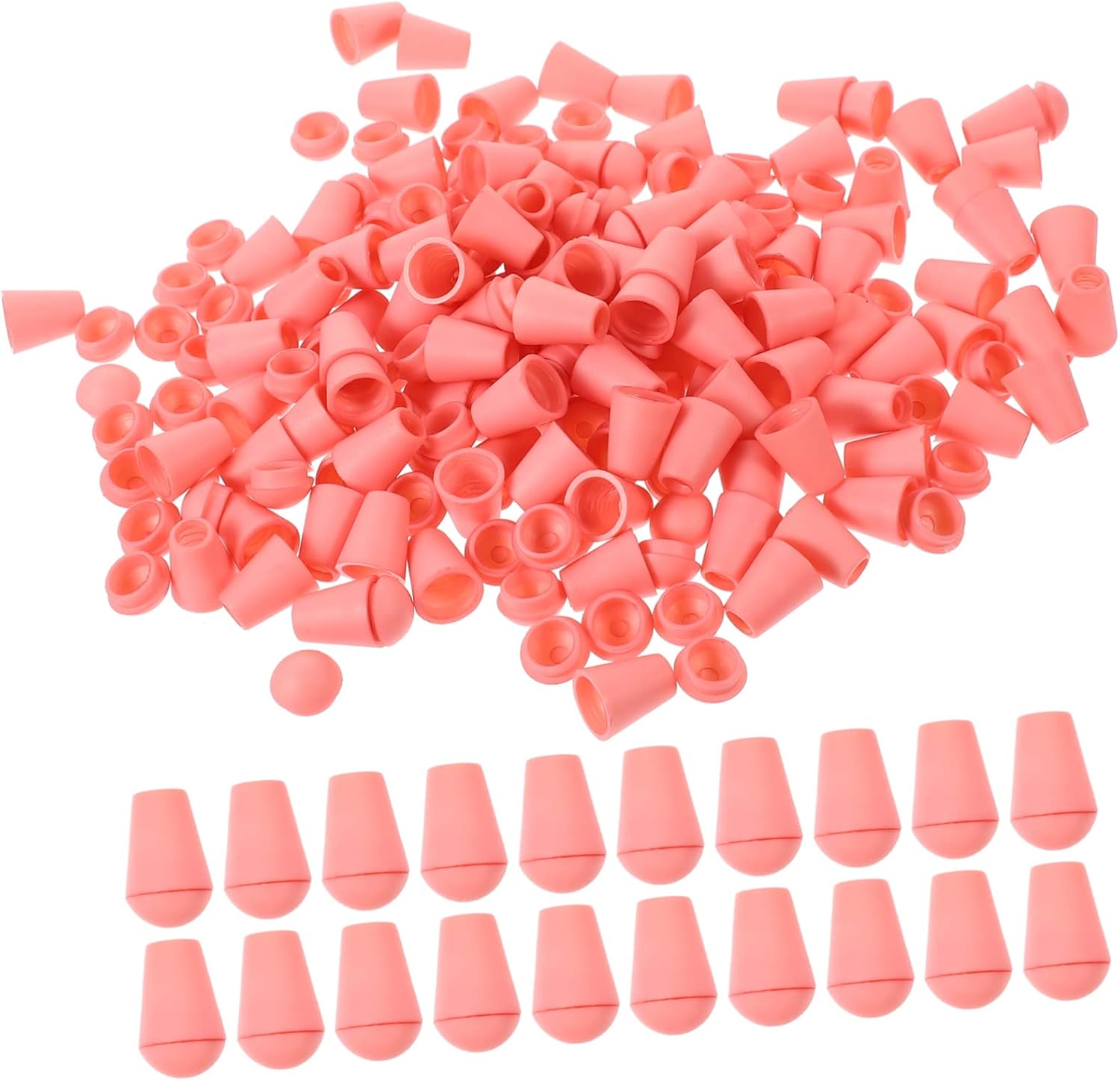 STOBOK 500pcs Fashionable Drawstring Cord Locks Plastic Drawstring Cord Rope End Stoppers Bell Stopper Buckle Garment Accessories