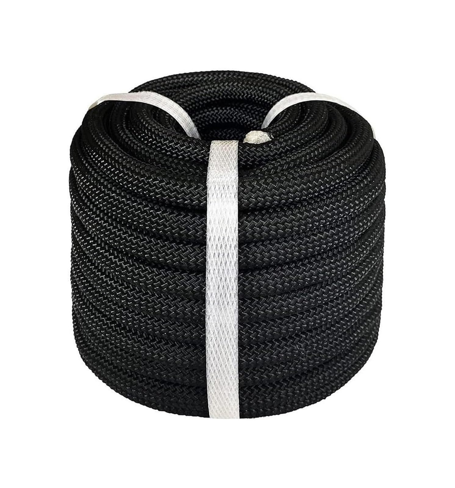 Lina poliestrowa, Double Braided Polyester Arborist Rope Black 1/4-3/4in 10-60m