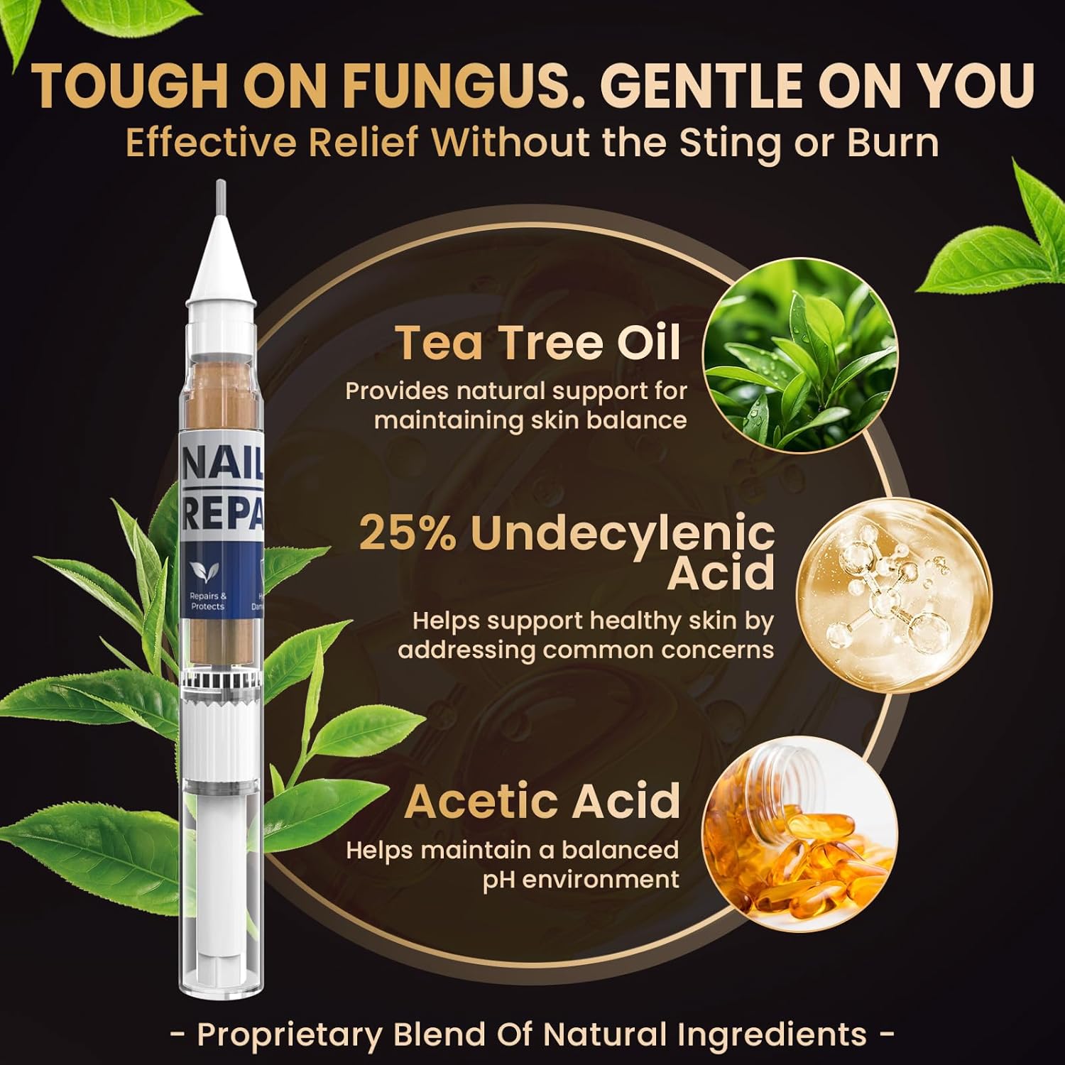 Toenail Fungus Treatment Extra Strength Pen for Toenail & Finger, More Pure Natural Plant Extracts, Toe Nail Fungus Treatments for Damaged Nail - Image 3