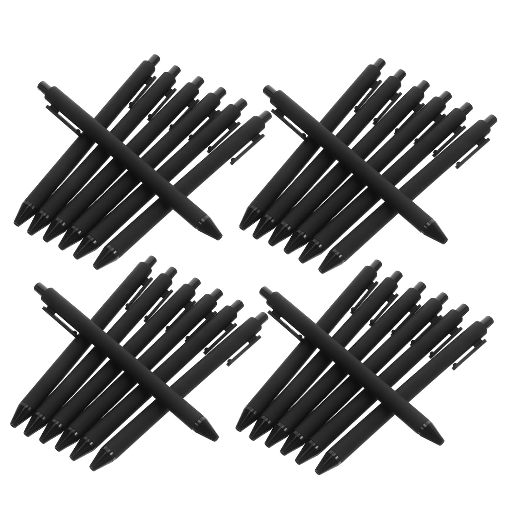 108 Piezas Bolígrafos Retráctiles con Tinta Negra de Secado Rápido Gel para Oficina Escuela y de Notas Plásticos y Estéticos para Hombres y Mujeres