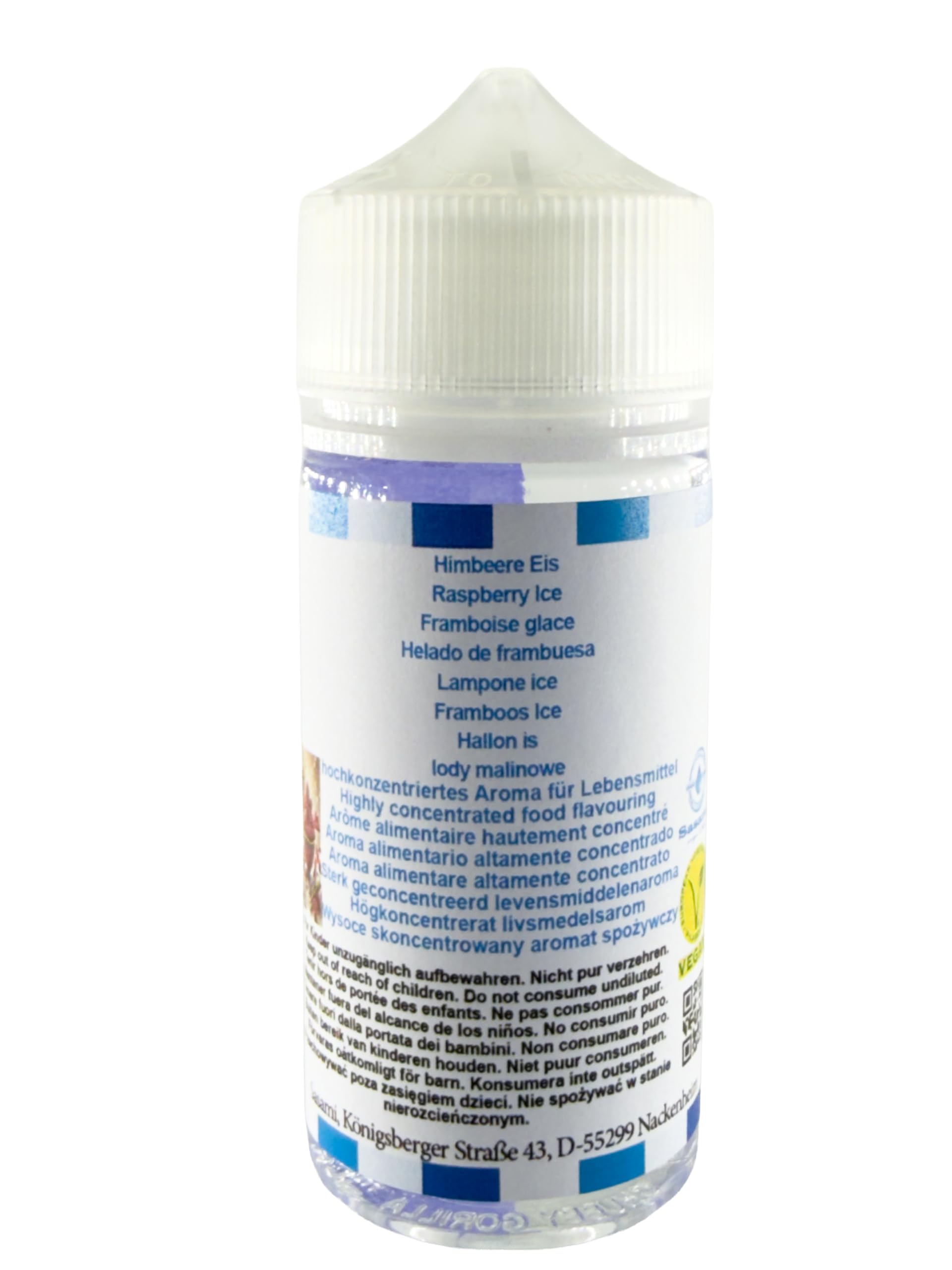 lody malinowe Aromat Koncentrat - wegański - Sasami - 100ml