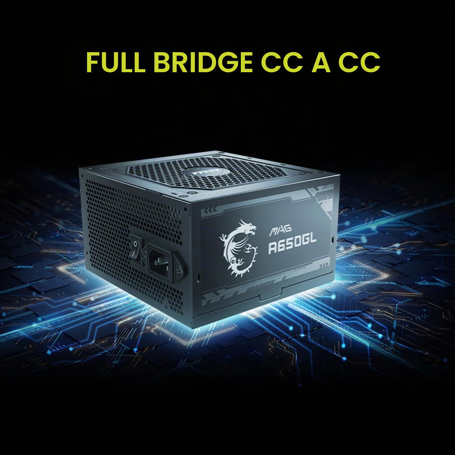 MSI PSU Mag A650GL 80 Plus Gold Full Modular