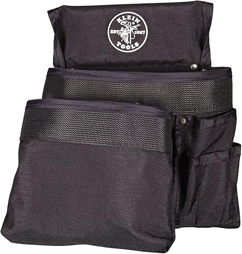 Klein Tools Bolsa de herramientas 5701, bolsa de utilidad de la serie PowerLine se adapta a cinturones de herramientas de hasta 2.5 pulgadas,