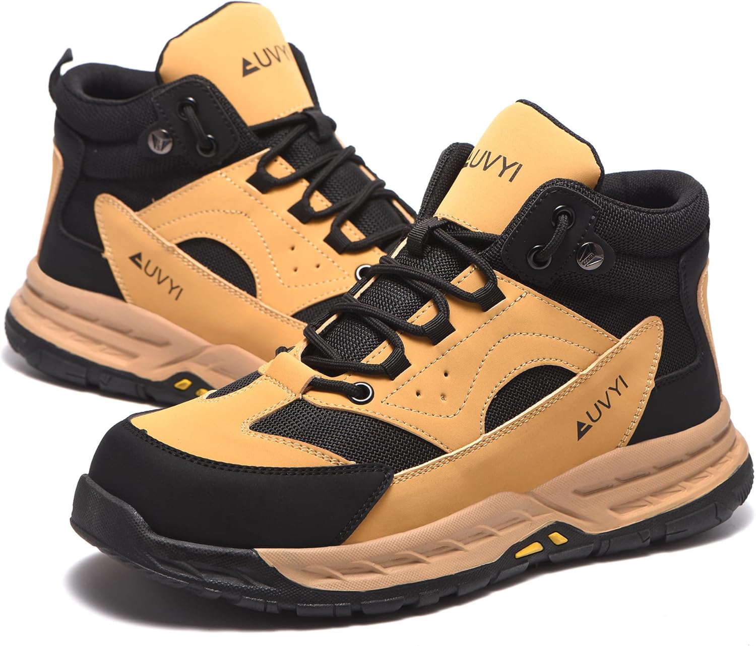 Steel Toe Work Boots for Men – Wide Toe Comfortable Breathable Safety Boots Lightweight Slip Resistant Indestructible Industrial &Construction Shoes - Image 7