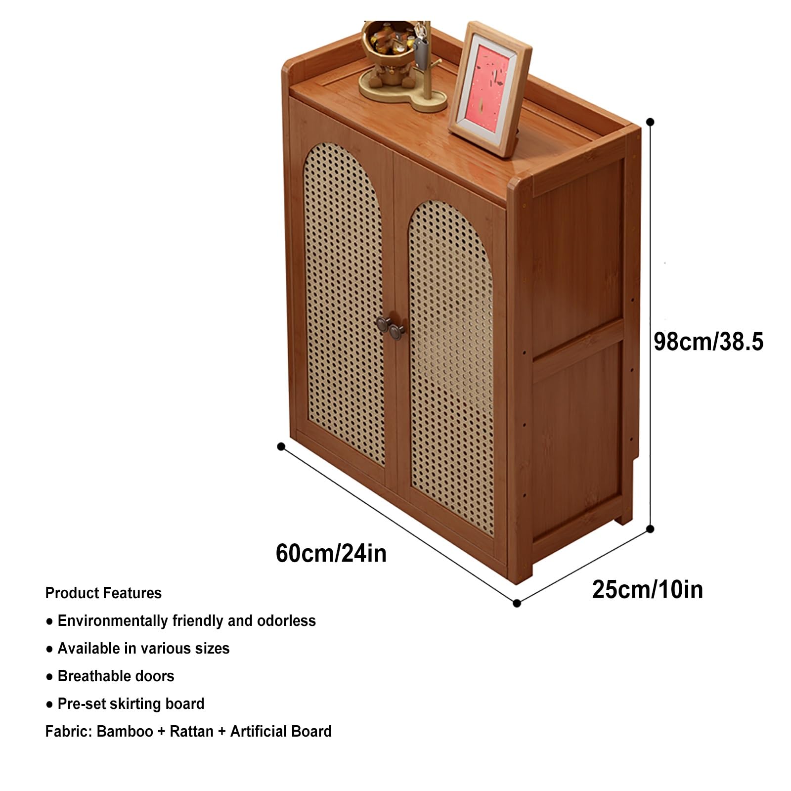 Moderna cubierta de radiador de madera con puerta, elegante cubierta de calentador y estante de almacenamiento de enrutador WiFi de ratán para sala de estar y dormitorio, decoración ideal para el