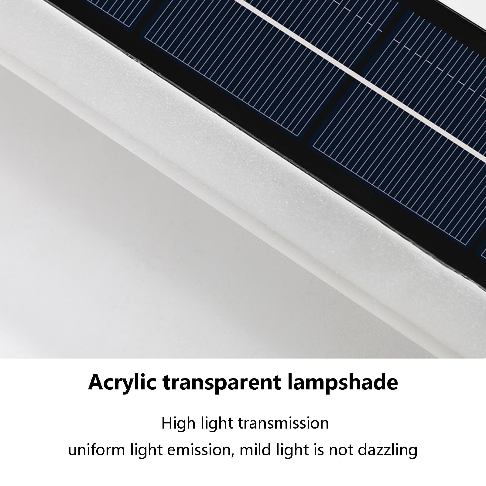 wasserdichte Solar-Wandleuchte IP65 – Kabellose LED-Außenwandlampe für Garten, Terrasse und Weg – 60 cm neutrale Leuchte für Villa- und Terrassendekor