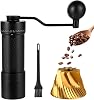 ISHEWUDU Manual Coffee Grinder, Coffee Grinder Manual with Stainless Steel Conical Burr, Hand Coffee Grinder Portable and Small Coffee Bean Grinder for Espresso to French Press (Magnetic / 10)