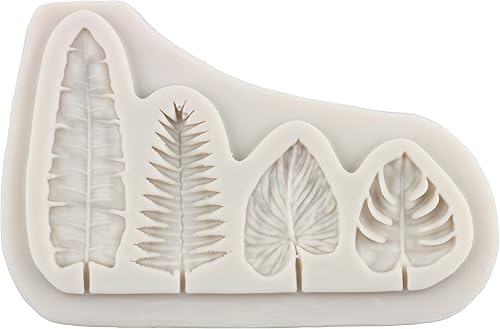 Miniatura 4 de Moldes de silicona de hojas de tortuga hawaiana, hojas de palmera, hojas de plátano, chocolate, hojas tropicales, para decoración de pasteles,