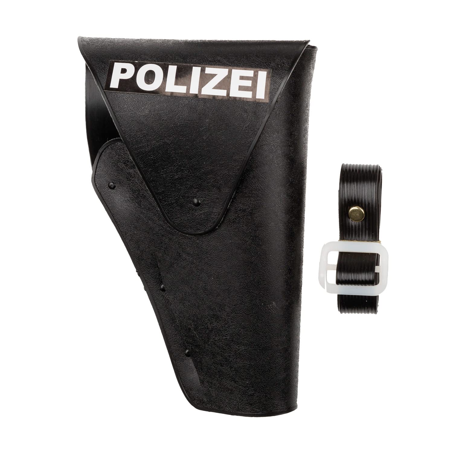 Idena 8040007 - Zestaw policyjny, pistolet, kabura i kajdanki, zestaw zabawowy, impreza tematyczna, karnawał