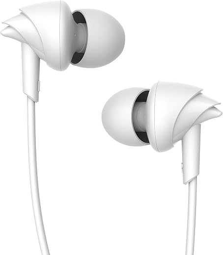 Boat Bassheads 100 in Ear Wired Headphones with Mic (White)