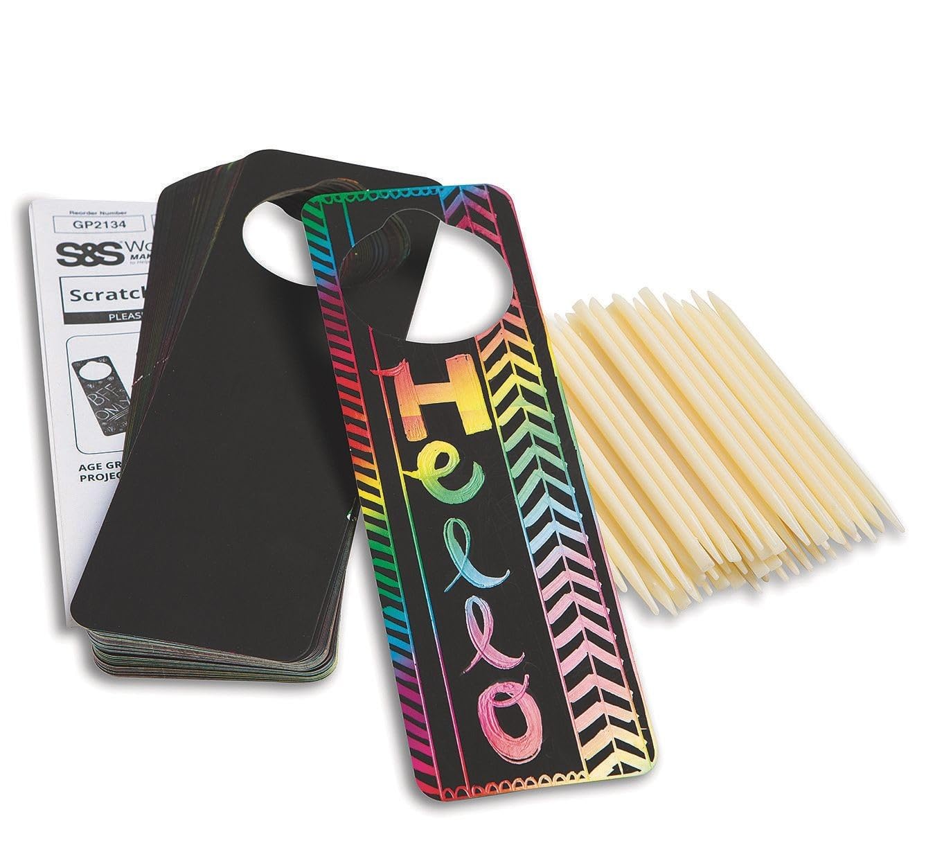 Scratch Door Hangers Craft Kit (Pack of 48)