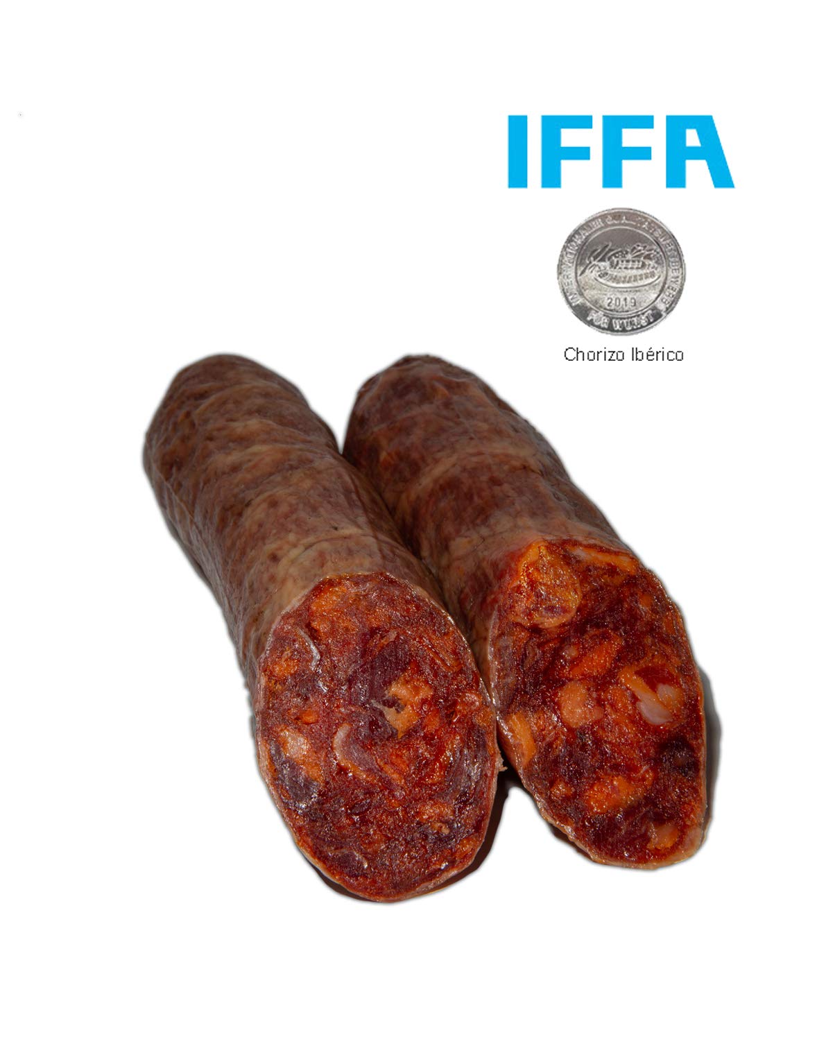Chorizo Cular Ibérico de Bellota ALBA ROMERO | Embutido curado y envasado al vacío | Media pieza de peso aproximado de 0.5 KG