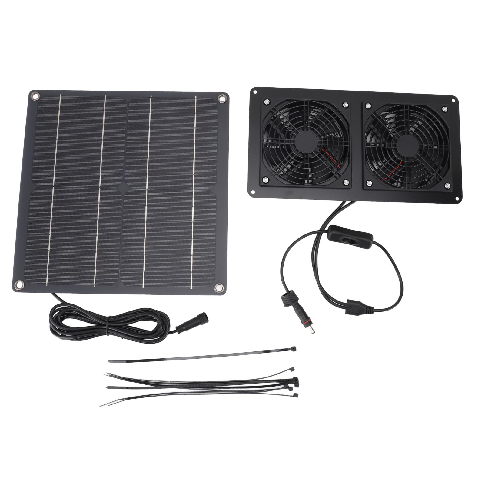 Kit ventilateur d'extraction solaire 15W avec panneau monocristallin pour aération
