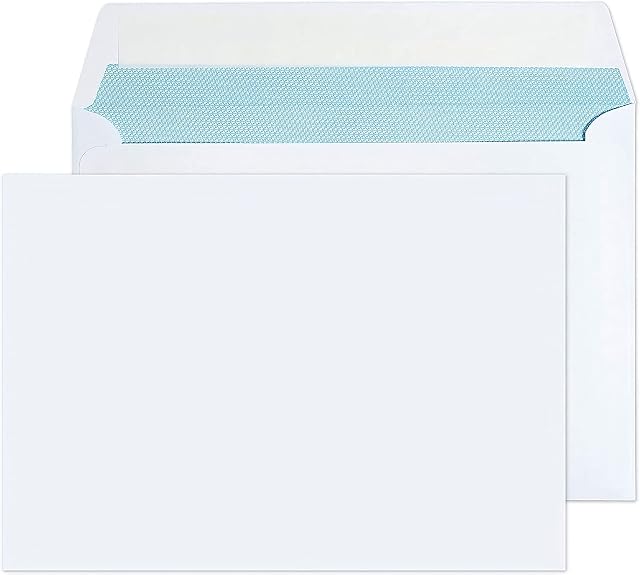 AINN - C5 229x162mm Pure Everyday Peel & Seal(Self Seal) White 80 GSM Envelopes Pack of 30