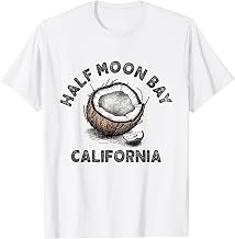 Half Moon Bay California Coconut Vintage Beach T-Shirt