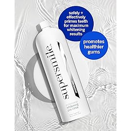 Supersmile Whitening Pre-Rinse - Clinically Formulated Pre-Brush Dental Mouthwash, Cleans and Whitens Teeth in Hard-to-Reach Places - Fresh Breath - Anti-Germicidal - Alcohol-Free (16 Fl Oz)