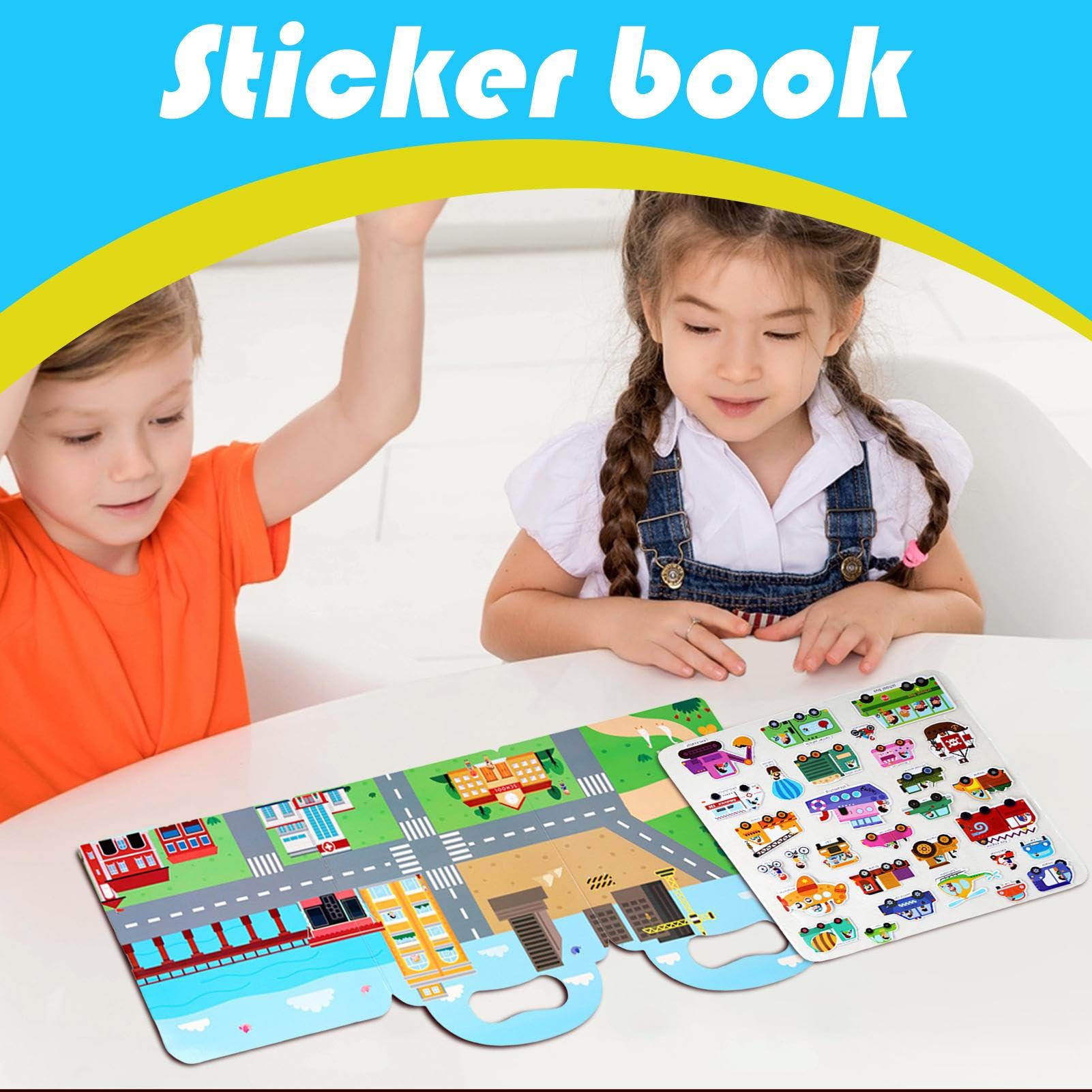 Sticker & Chill Livre d'autocollants pour adultes – Plus de 800 autocollants colorés repositionnables pour créer des motifs sur 10 pages de scène à spirales – Activité de relaxation facile, amusante