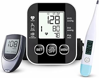 Aika (Combo Pack) AK-S10 Automatic Measuring BP Monitoring Machine for Home with Voice Broadcast, Accurate Measurement & A Price In India