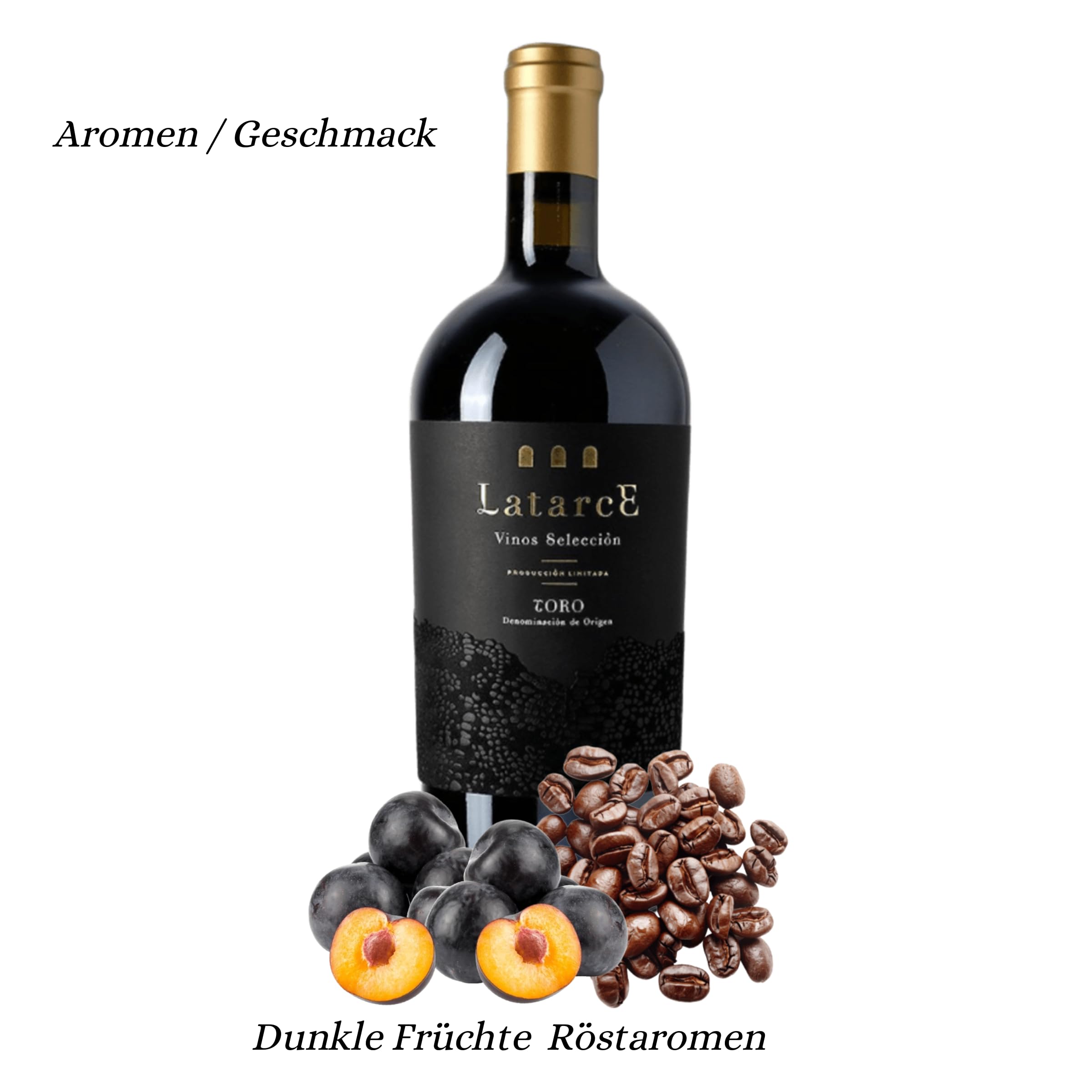 Latarce Selección | Premium Rotwein D.O. Toro | 100% Tempranillo | 16 Monate Neue Französische Eiche | Geschenkbox 1 Flasche 75cl | Limitierte Edition