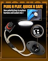 Vista 5 de LESAUCE Kit de luces LED para matrícula para Dodge Ram 1500 Pickup 1994-2001, Dodge Ram 2500/3500 1994-2002 Pickup - LED blanco de 6000 K, carcasa