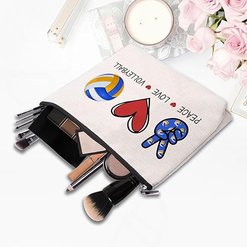 Miniatura 5 de Bolsa de cosméticos de maquillaje para mujer, compañero de trabajo, regalo de cumpleaños, bolsa de maquillaje para colegas y amigos, VOLLEYBALL