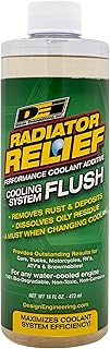 Design Engineering Radiator Relief Cooling System Flush 16 oz – Engine Radiator Cleaner and Cooling System Flush Treatment for Improved Cooling Performance and Rust Removal