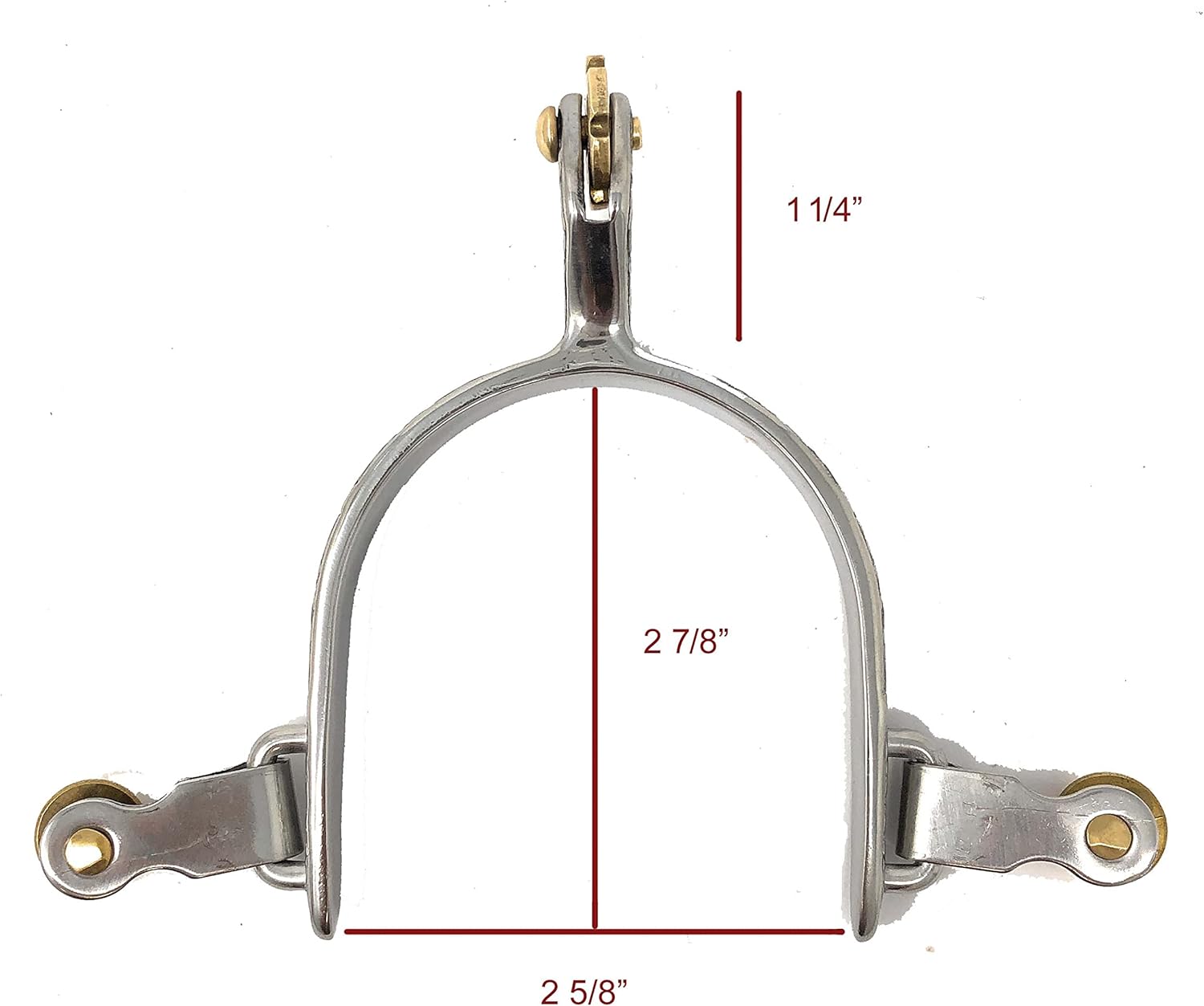 AJ Tack Youth Stainless Steel Flower Engraved Spurs