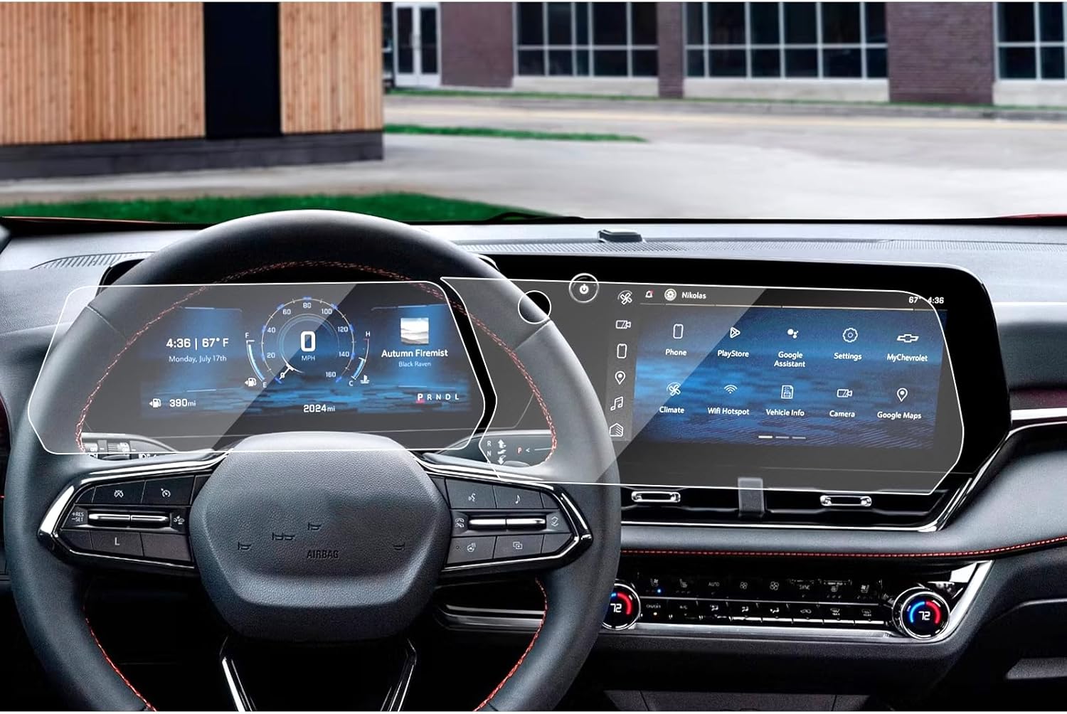 SXCY [2PCS for 2025 Chevy Equinox Screen Protector for Chevrolet Equinox 2025 Accessories 2025 Equinox Instrument Display Touch Screen Protector[GPS 11.3''+Dash 11''][Tempered Glass]