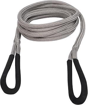 Recovery Rope, 1in x 20 Feet 15100 lbs Elasticity Energy Snatch Rope Heavy Duty Energy Rope with Handbag Tow Rope for Towing Boats, Trucks5/8"