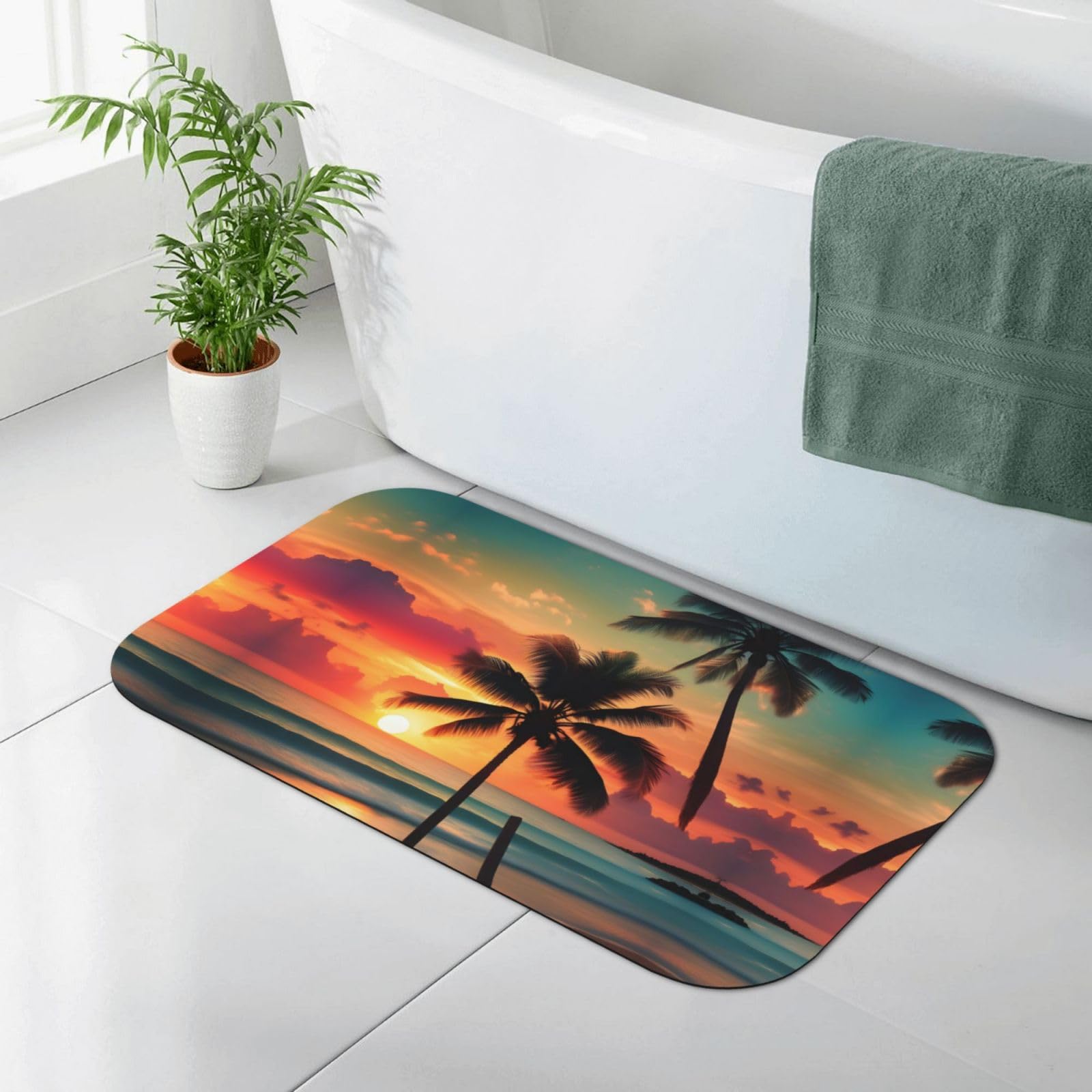 Tapis de bain en terre de diatomée à séchage rapide et tapis de douche antidérapant
