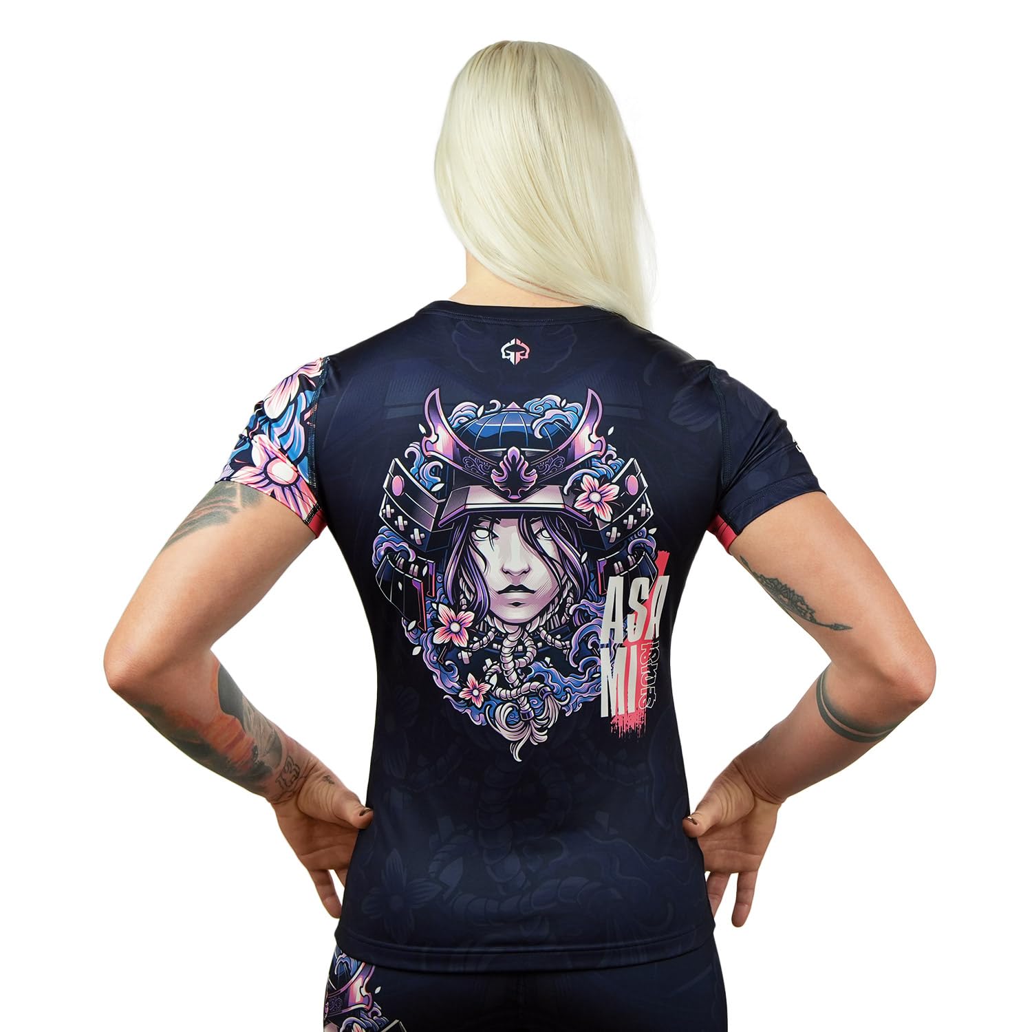 Ground Game Funktionsshirt Damen Rash Guard BJJ MMA Laufshirt Damen Kompressionsshirt, Sport Shirt Fitness