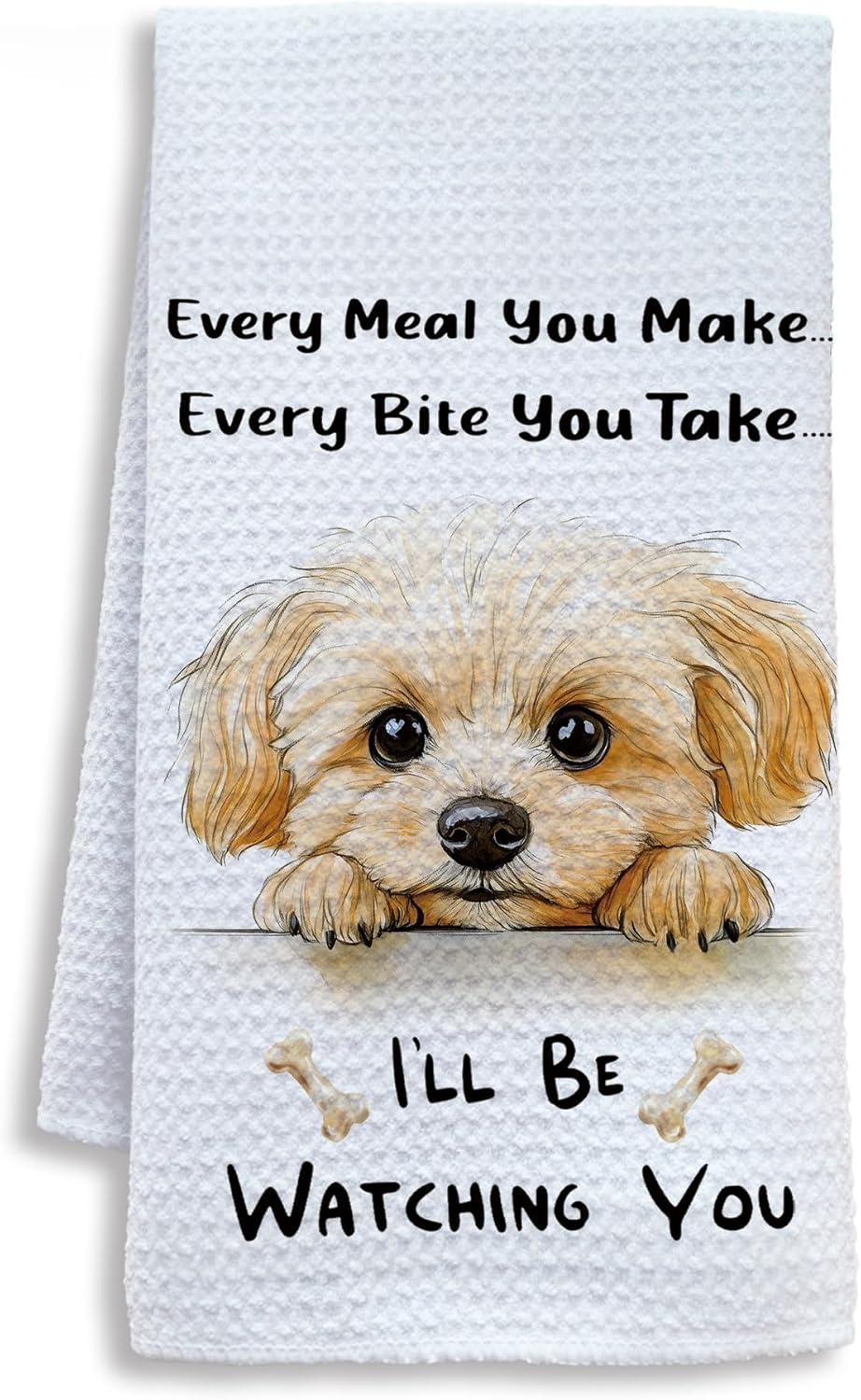Funny Maltipoo Dog Kitchen Towels, Maltipoo Gifts Dish Tea Towels for Kitchen, Gift for Dog Lovers Moms Decorative Hand Towels, 16x24 Inch