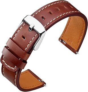 [ANNEFIT] 時計バンド 18mm/19mm/20mm/21mm/22mm カーフレザー Quick Release 滑らかなタイプ 替え時計ベルト
