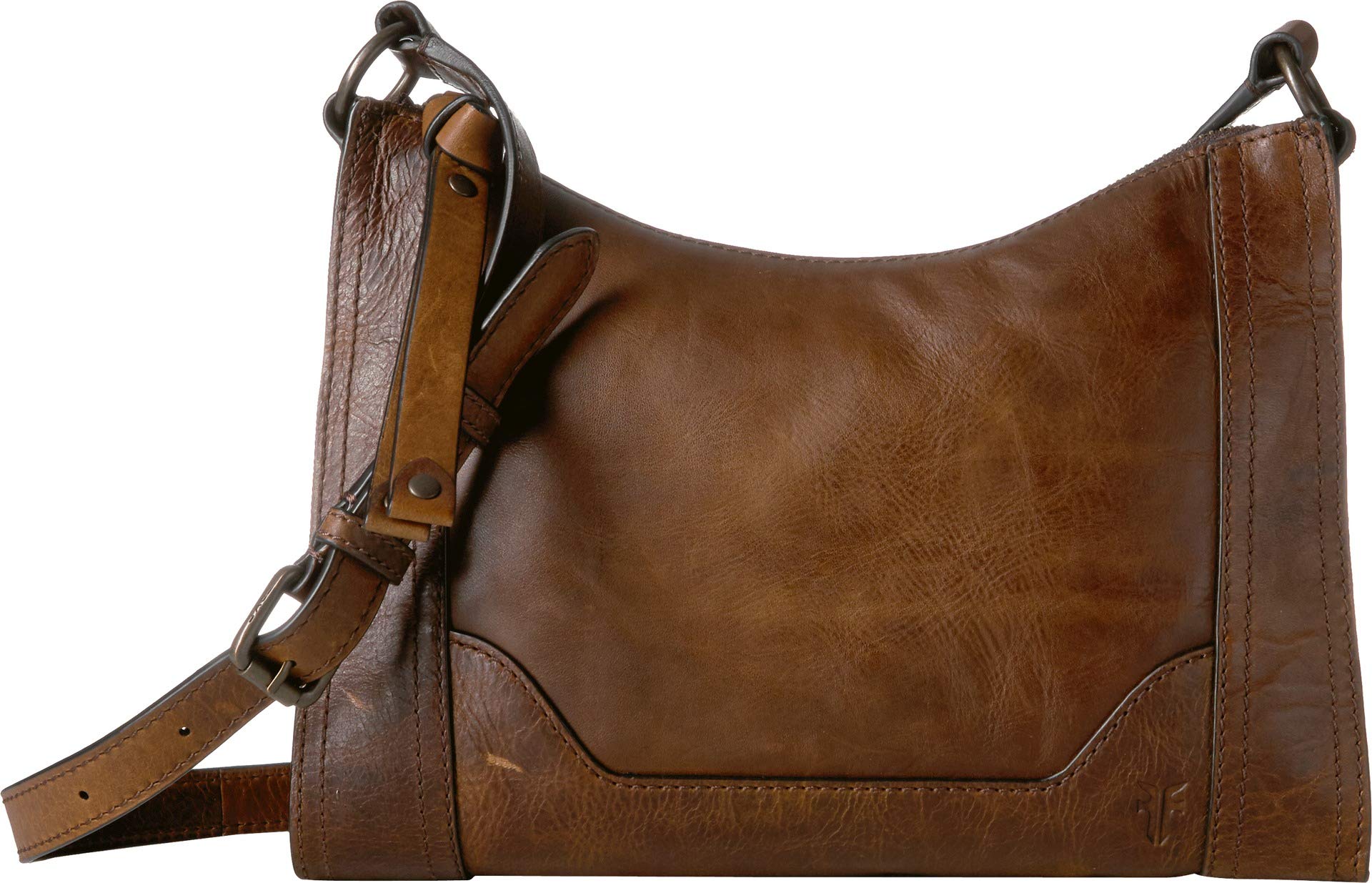 FRYE Melissa Zip Crossbody, Dark Brown, One size