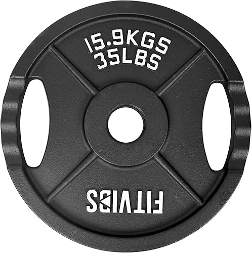 Miniatura 2 de Placa olímpica de hierro fundido para entrenamiento de fuerza y levantamiento de pesas, pares, juegos o juego con barra, varios tamaños