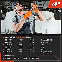 Vista 2 de A-Premium Cárter inferior de aceite de motor con tapón de drenaje compatible con Mercedes-Benz C280 2006-2007, E280 2007-2007, E300 2008-2009, E320