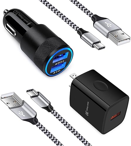 Cargador rápido USB C para Samsung Galaxy S23 S22 S21 S20 5G FE Plus Ultra S10 S10e S9 S8 Note 20 10 9 8 A53 A32 A42 A52 A13 A14, Z Fold432 5G, Z