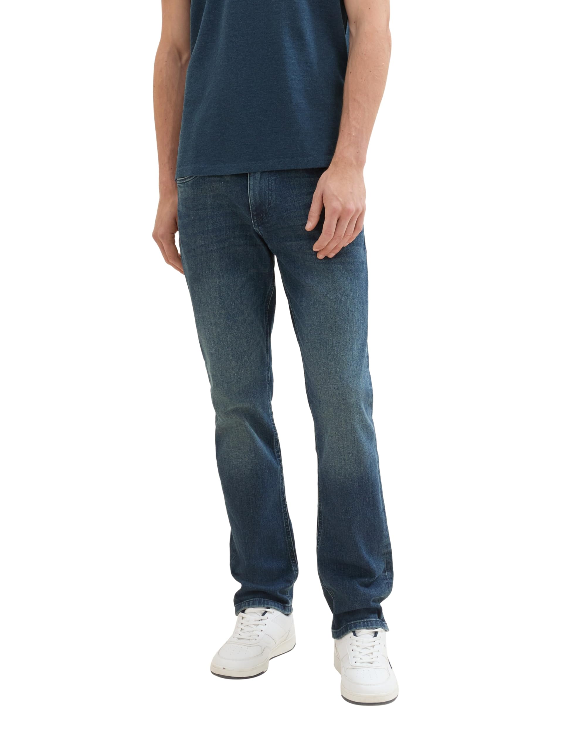 TOM TAILOR Men's Marvin Straight Jeans with Stretch