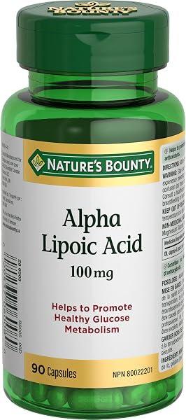 Nature's Bounty Alpha Lipoic Acid 100mg Capsules Antioxidant Support