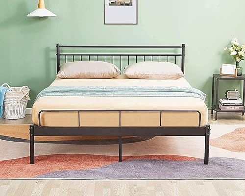 Miniatura 16 de Garden Elements Luna - Marco de cama moderno de metal con espacio de almacenamiento para niños, adolescentes, dormitorio, tamaño individual, color