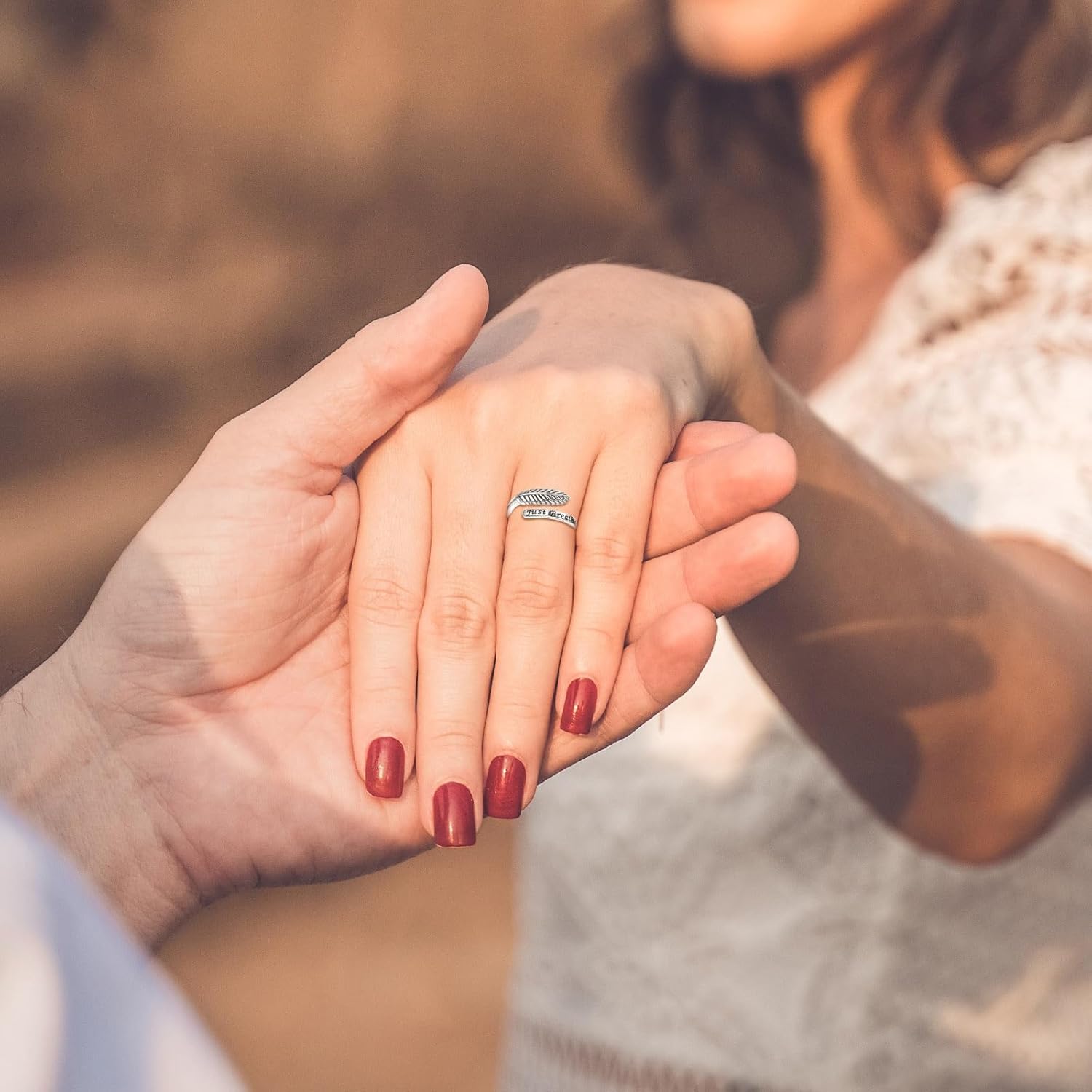 INFUSEU 925 Sterling Silver Sunflower Rings Unique Gift for Friend Sister Mother Daughter - Image 9