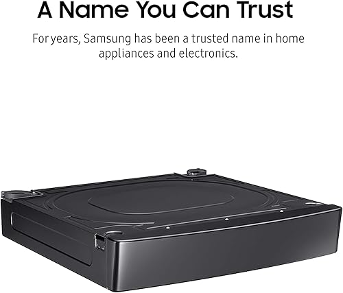 Miniatura 5 de SAMSUNG Soporte de pedestal elevador de lavandería de 27 pulgadas de ancho para lavadora o secadora de carga frontal de 27 pulgadas de ancho, eleva