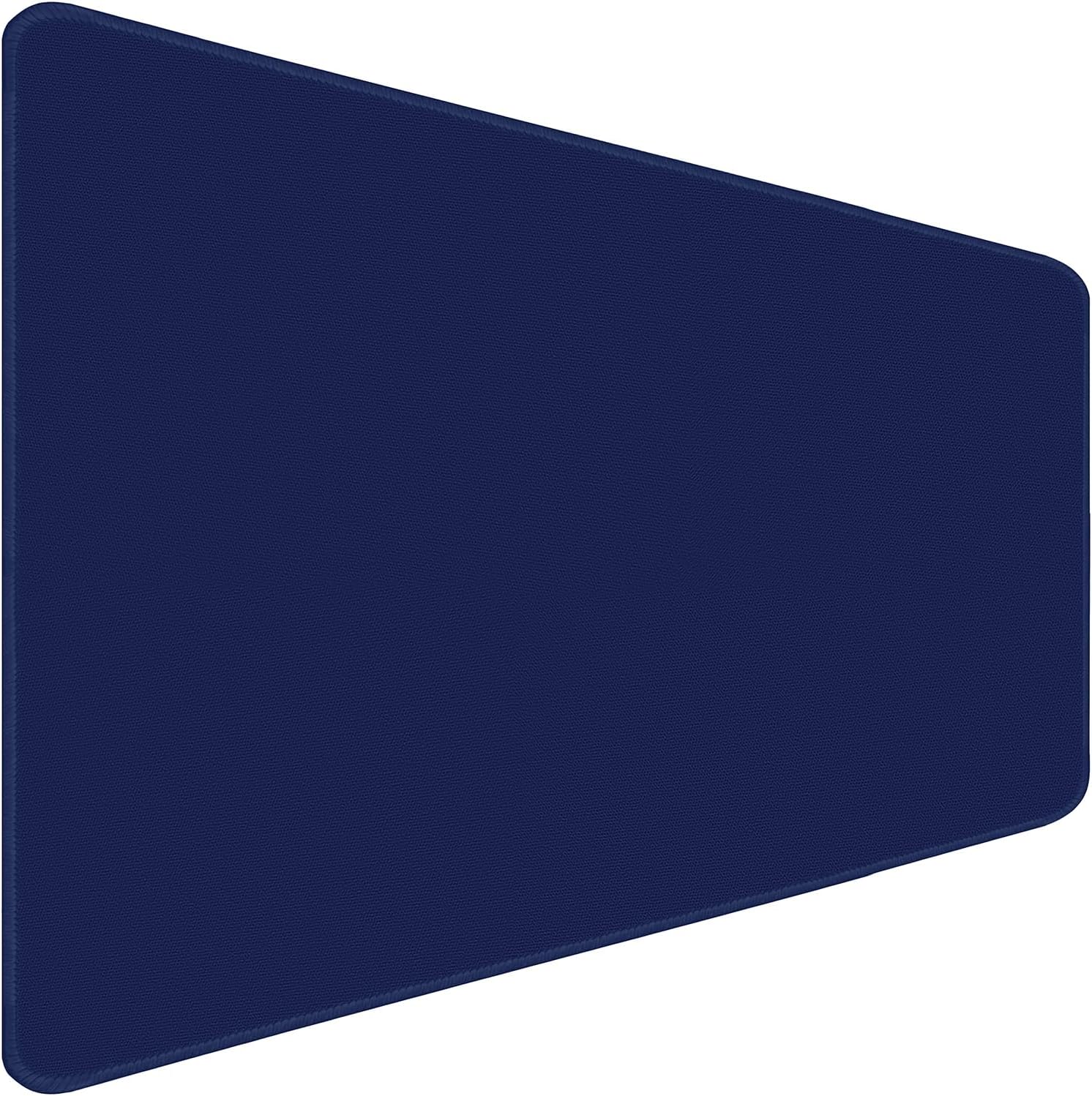 31.5" x 15.7" Waterproof Fabric Gaming Desk Mat, Rubber Anti-Slip,Navy Blue