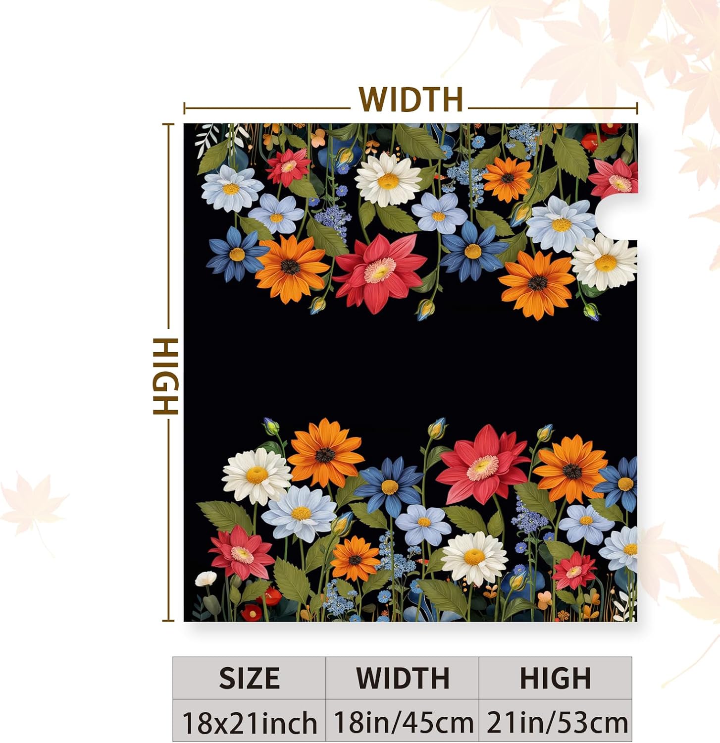 Summer Spring Colorful Daisy Mailbox Covers Magnetic 21x18 Inch Flowers Mailbox Cover Seasonal Floral Letter Post Box Wraps Standard Size for Garden Outside Decoration