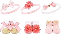 Vista 36 de Hudson Baby Conjunto de regalo de diadema y calcetines para niña