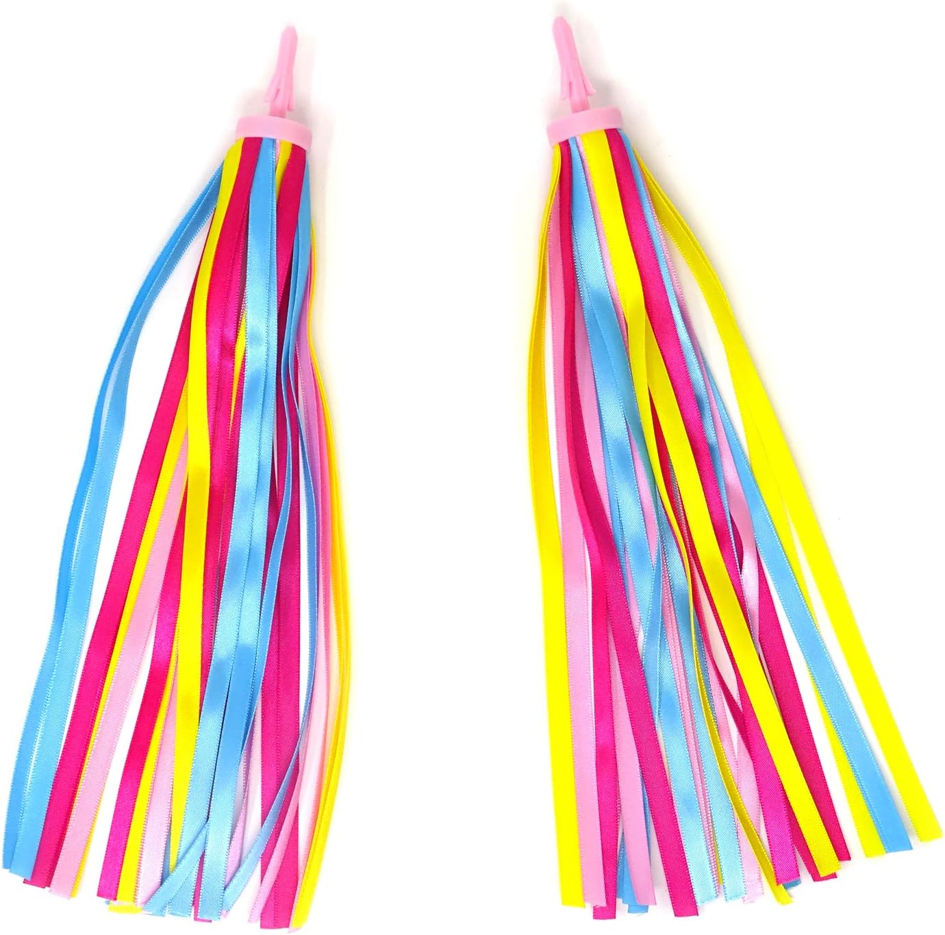 Honbay 1 Pair of Colorful Bike and Scooter Handlebar Streamers