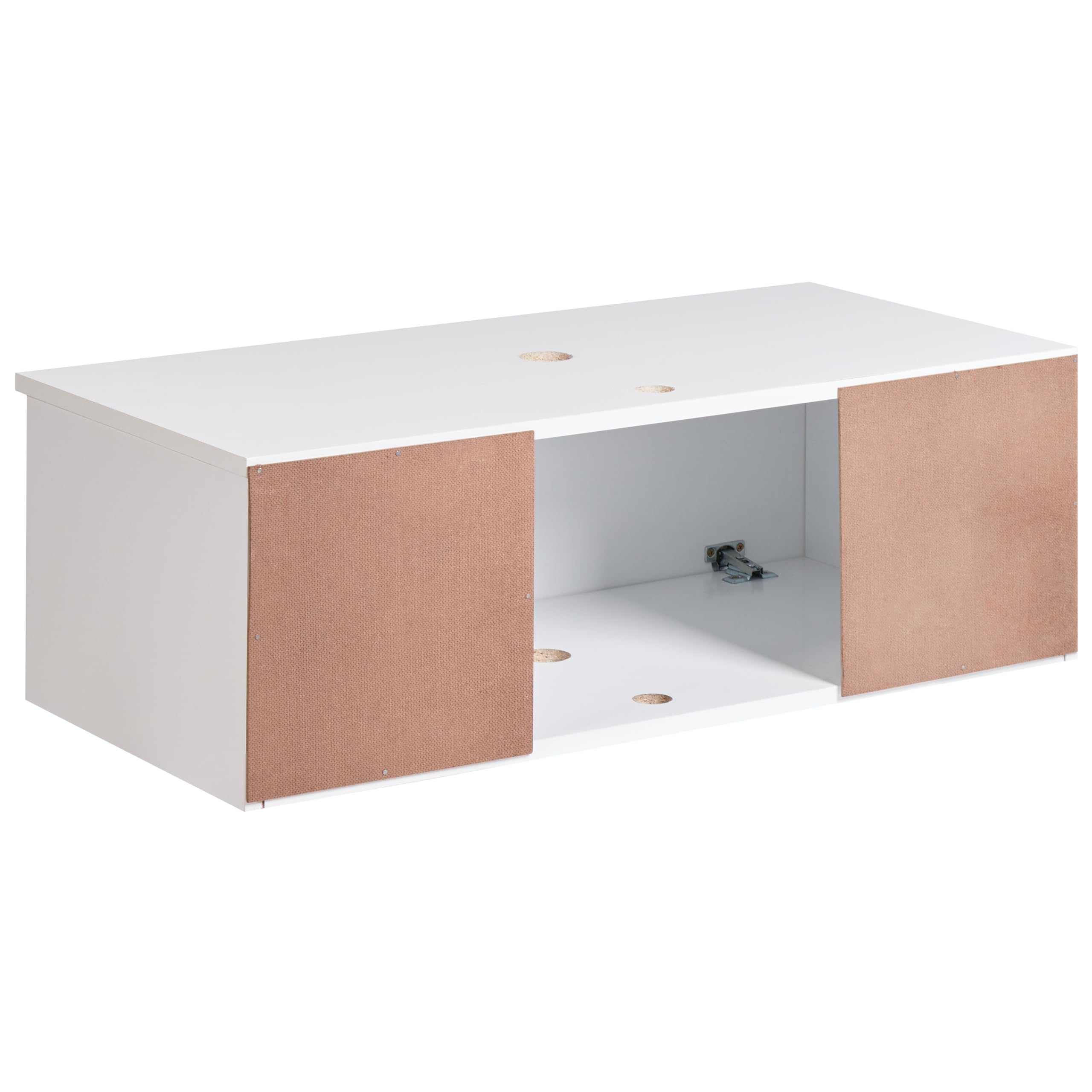 Szafka łazienkowa wisząca ścienna z szufladami dwie szuflady 80 x 40 cm biała Rupanco