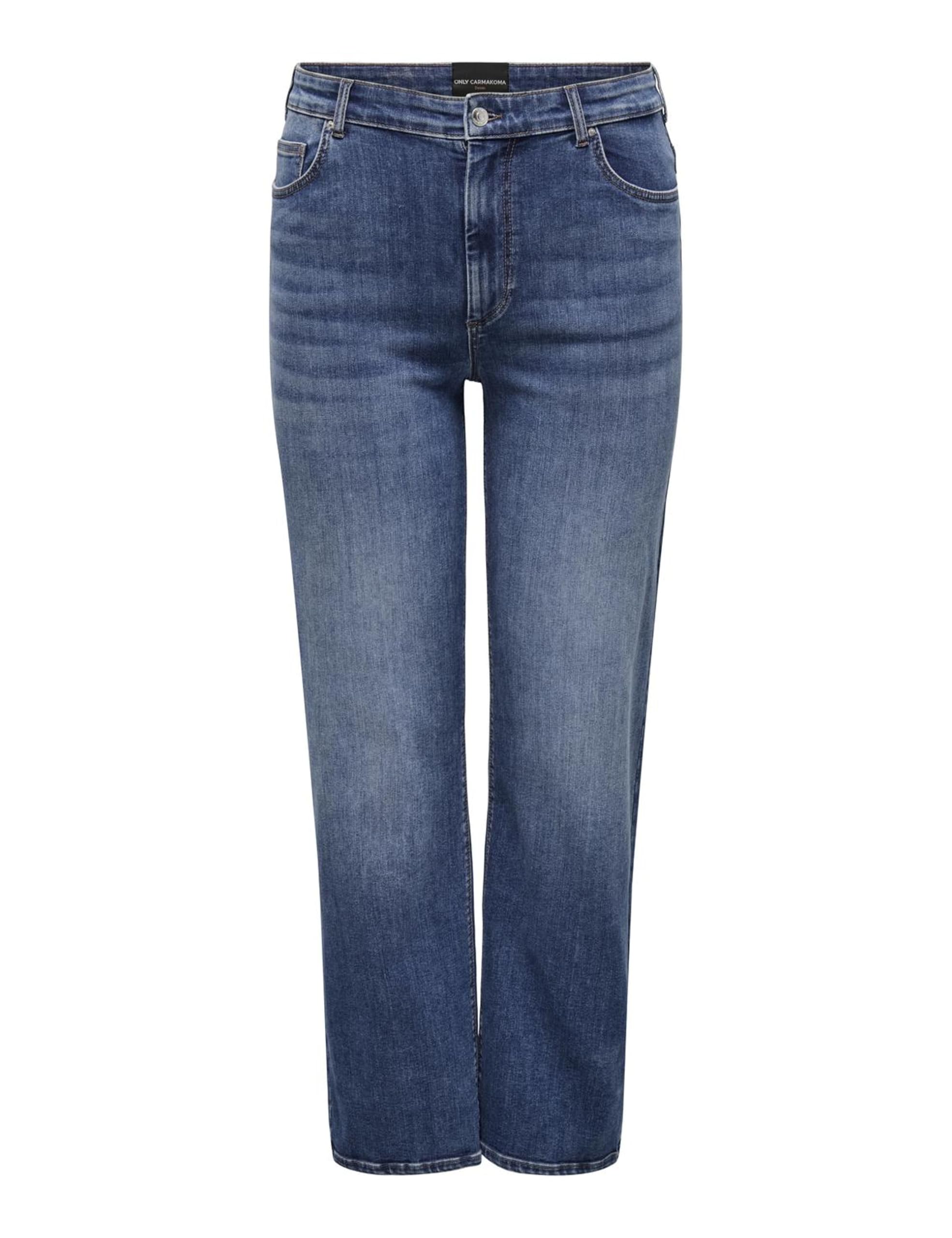 ONLY Carmakoma Carwilly Mid Straight DNM Tai021, Dark Denim Blue, 44W x 32L