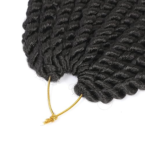 Miniatura 3 de Admutty Cabello de ganchillo Havana Twist de 12 pulgadas, 6 paquetes de ganchillo Havana Twist Senegalés Twist Crochet Hair Jumbo Havana Twist